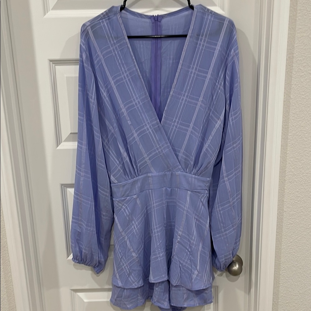 Elegant Purple Romper